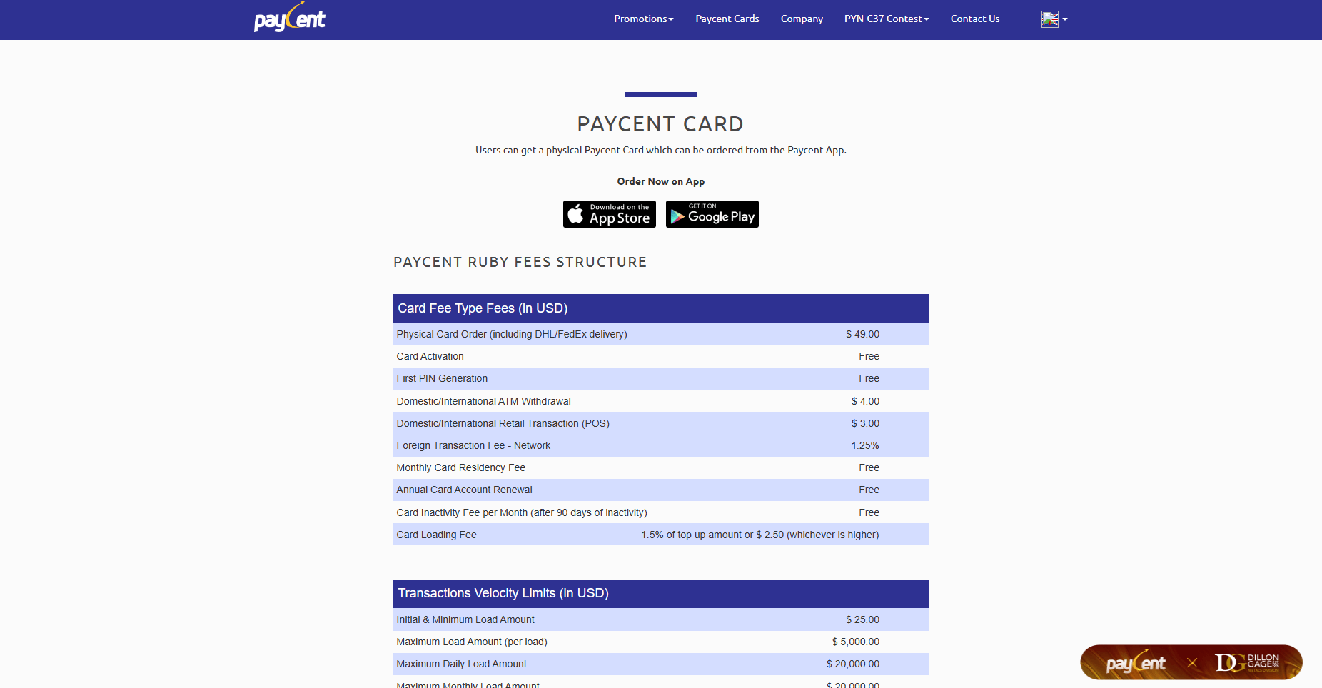 Paycent Card